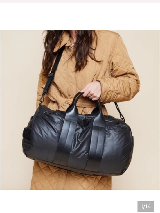 caraa Handbags - Caraa Remus Black Nylon Leather Large Duffle